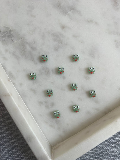 10 Mini Froggy Magnets