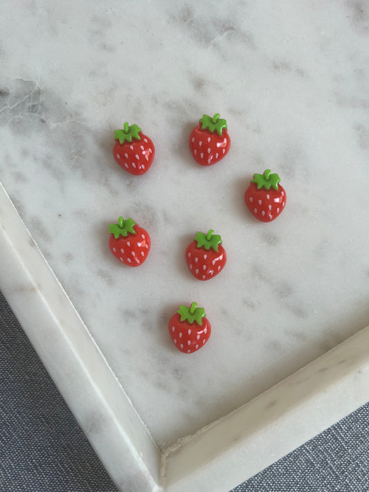 6 Pcs Cute Strawberry Magnets