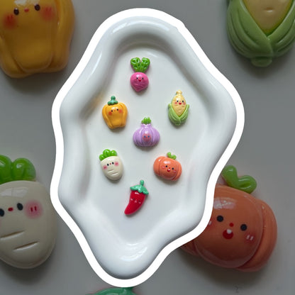 7 Pcs Veggie Magnet Set