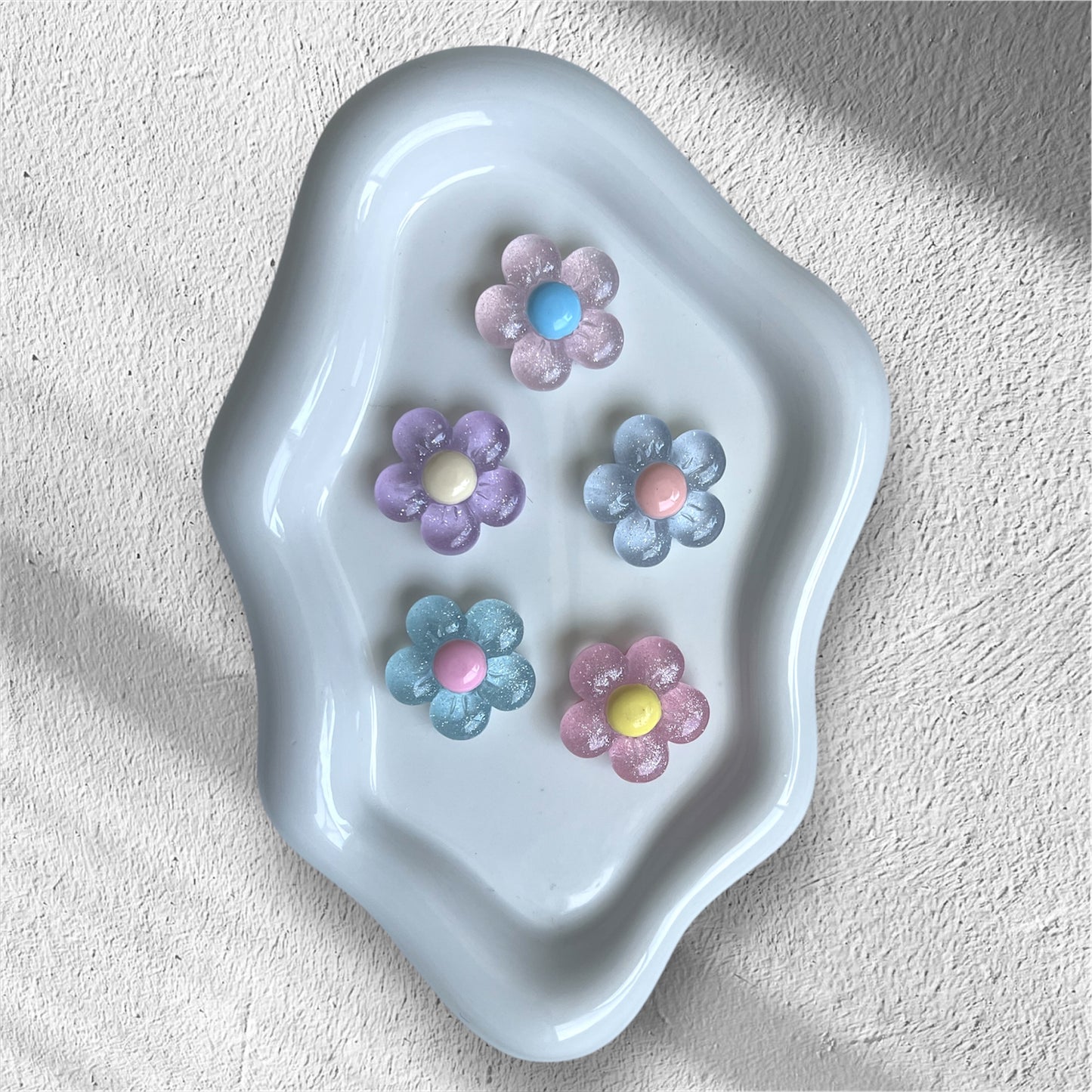 5 Pcs Resin Flower Magnets