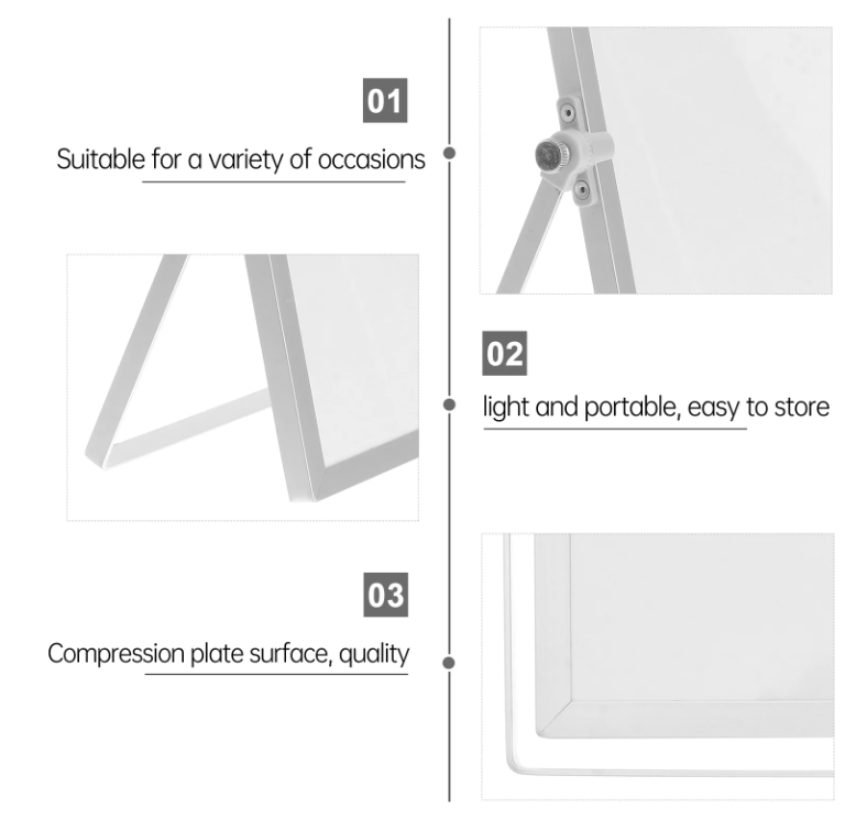 Small Magnetic Whiteboard with Easel
