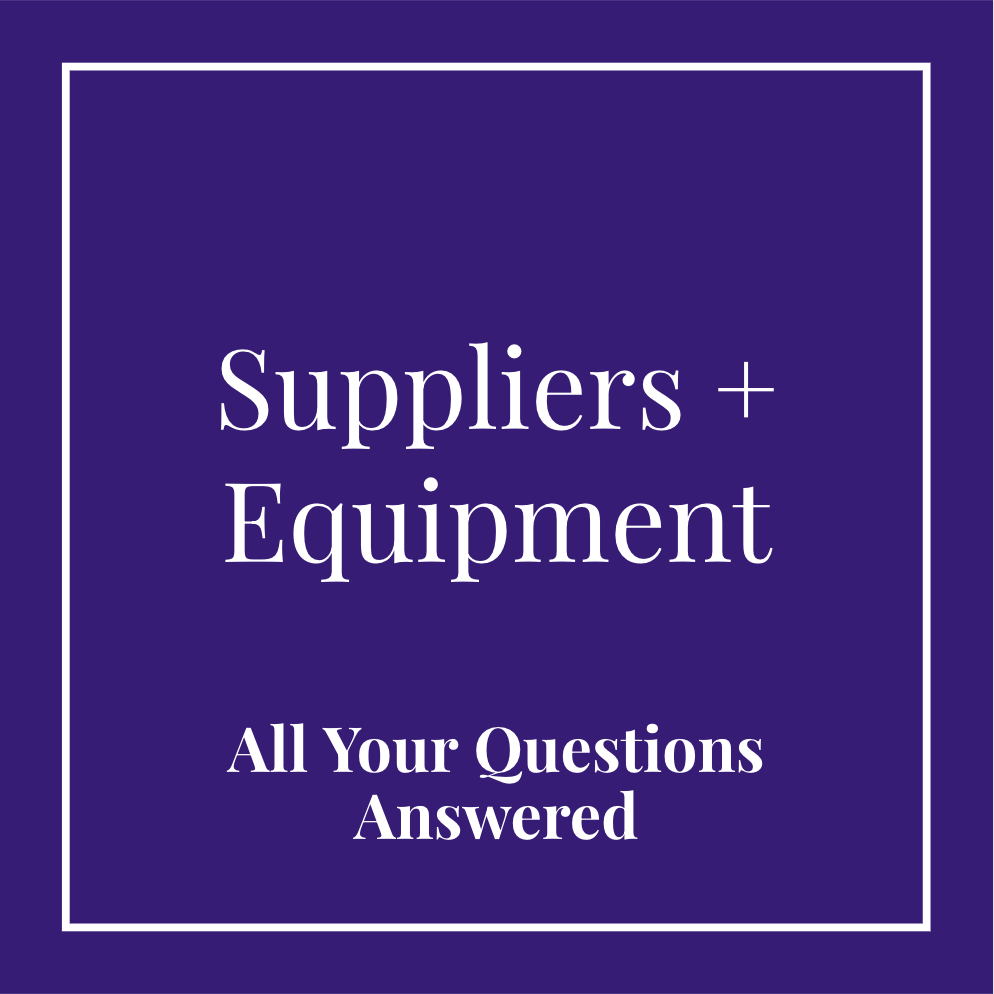 Suppliers and Equipment List